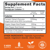 Qunol Turmeric Curcumin Capsules 2400mg on wooden table
