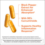 Qunol Turmeric Curcumin Capsules 2400mg side view