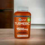 Qunol Turmeric Curcumin Complex 1500mg capsules packaging