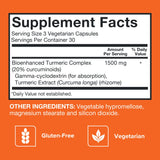 Qunol Turmeric Curcumin Extra Strength 1500mg supplement side view