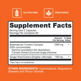 Qunol Turmeric & Ginger Capsules side view showing label