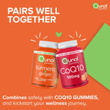 Qunol Turmeric Ginger Gummies side view of packaging