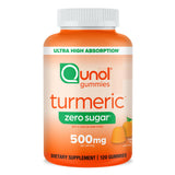Qunol Turmeric Gummies 500mg tangerine flavour front view