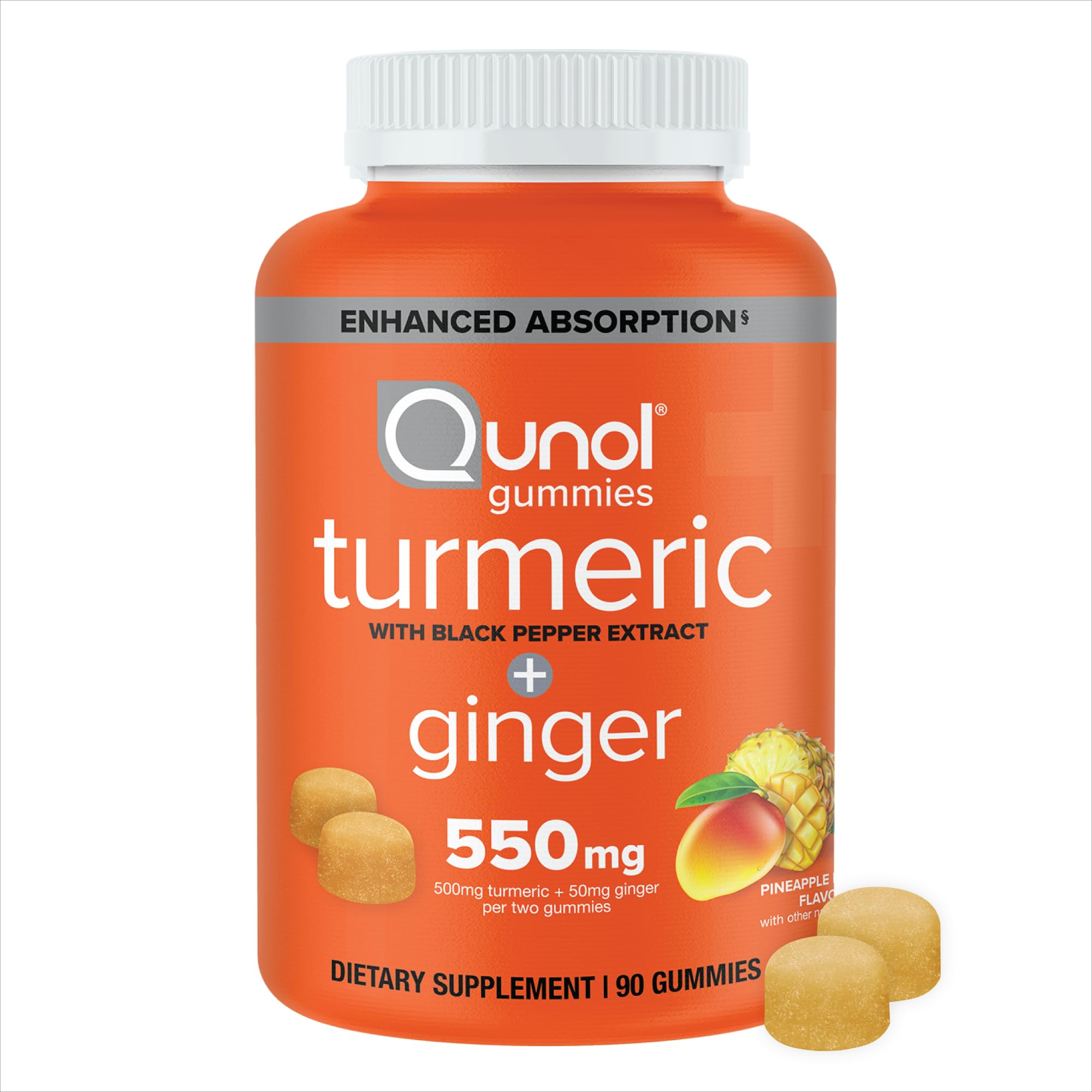Qunol Turmeric Gummies front view packaging