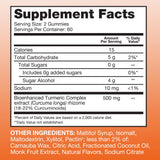 Qunol Turmeric Gummies tangerine gummies close-up