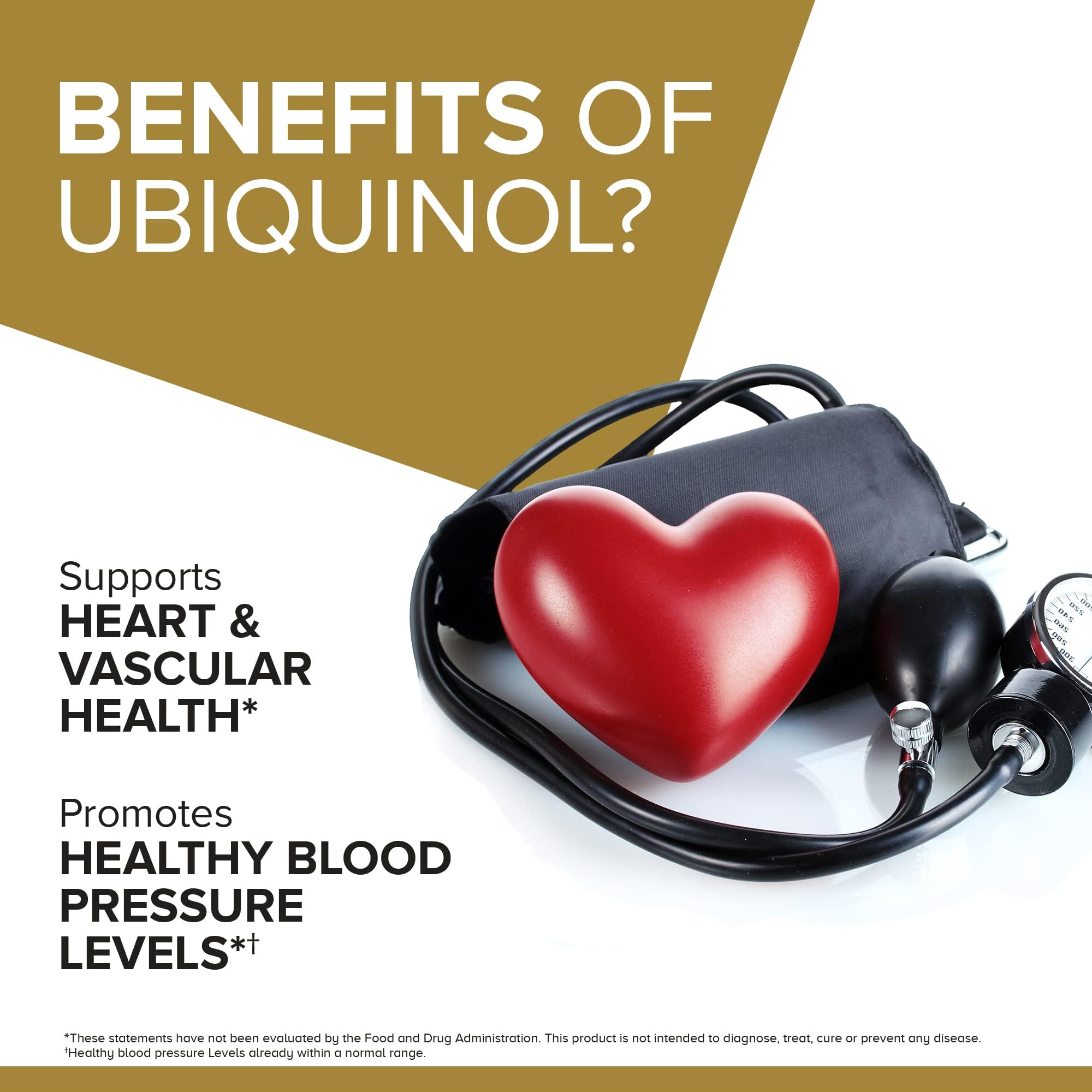 Qunol Ubiquinol CoQ10 100mg supplement bottle side view