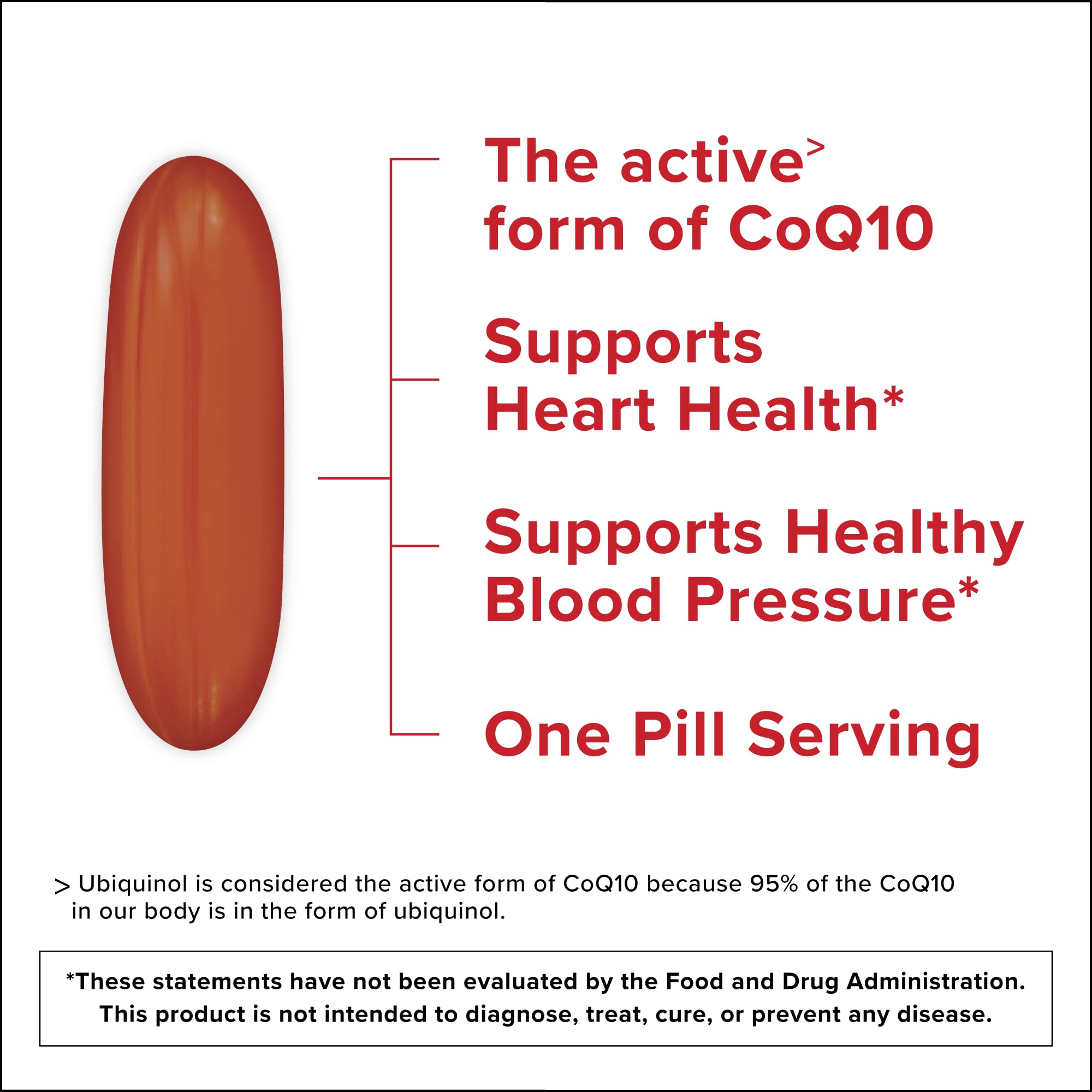 Qunol Ubiquinol CoQ10 Supplement 113g back view