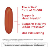 Qunol Ubiquinol CoQ10 Supplement 113g back view