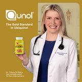 Qunol Ubiquinol CoQ10 Supplement 113g displayed with other vitamins