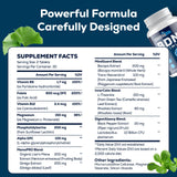 Quorinthiumax Brain Support Supplement side view with ingredients listed