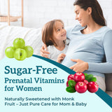 Quorinthiumax Prenatal Gummies opened bottle with gummies spilling out