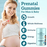 Quorinthiumax Prenatal Gummies packaging with nutritional information