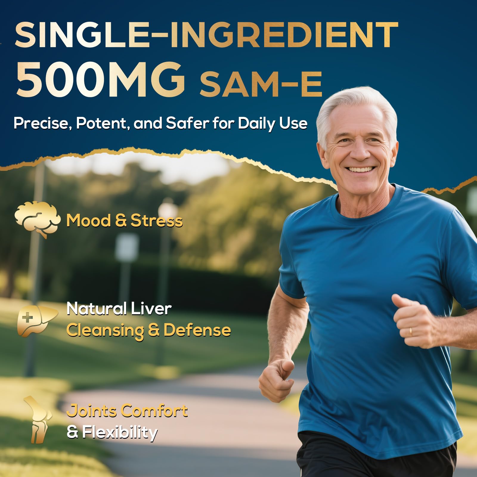 Quorinthiumax SAM-e 500mg capsules with dosage information