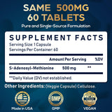 Quorinthiumax SAM-e 500mg supplement with lifestyle background