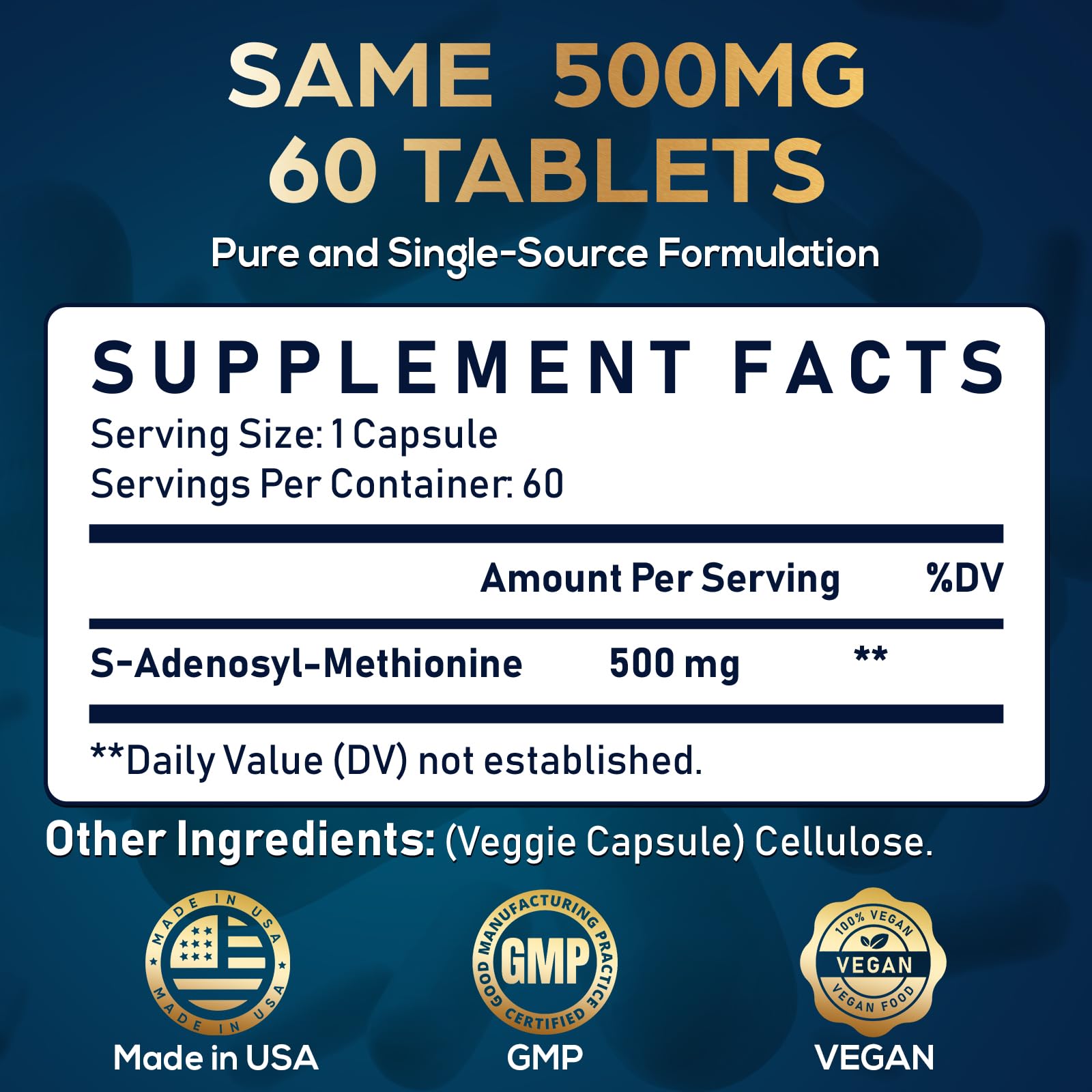 Quorinthiumax SAM-e packaging with product details