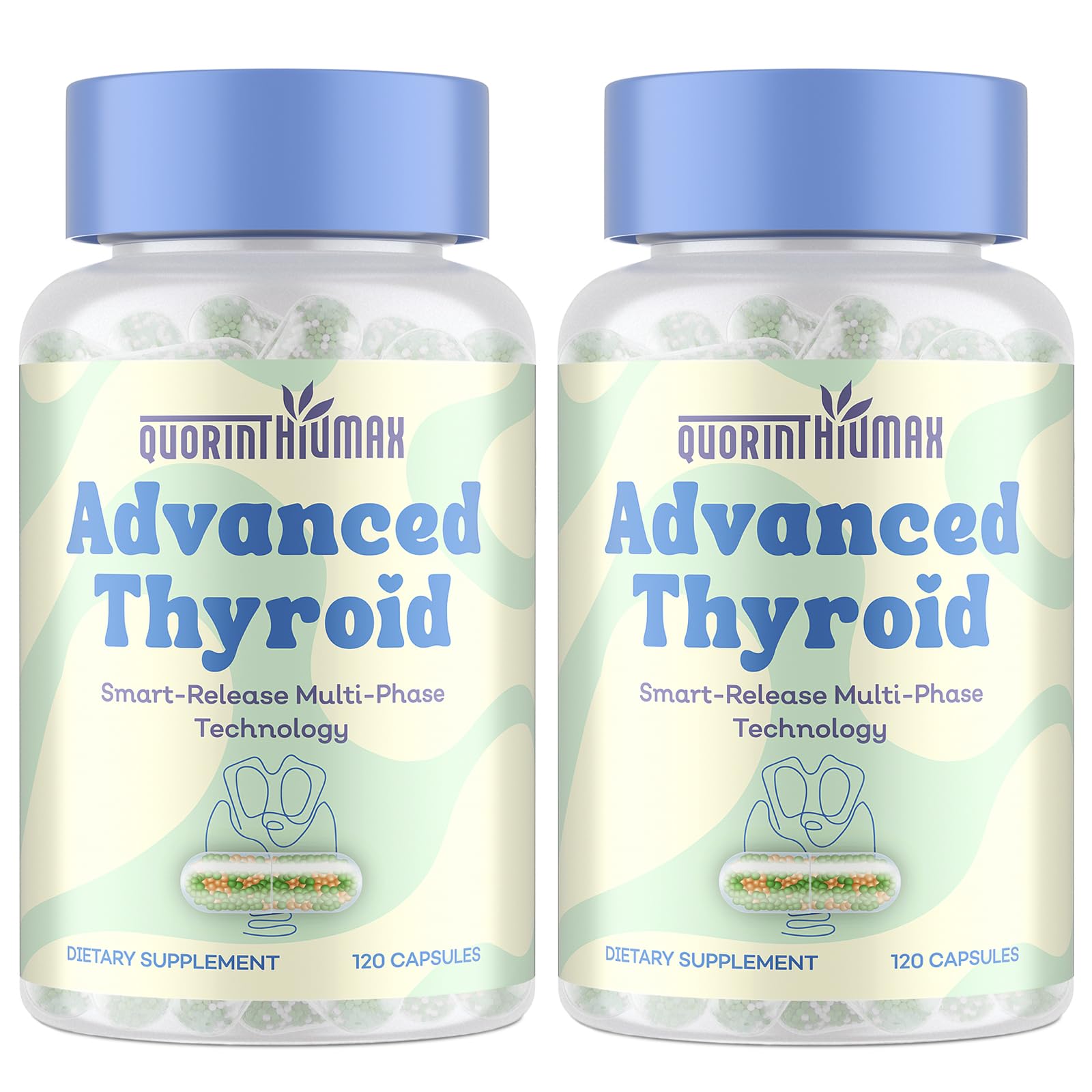 Quorinthiumax Thyroid Extracts 120 capsules front view