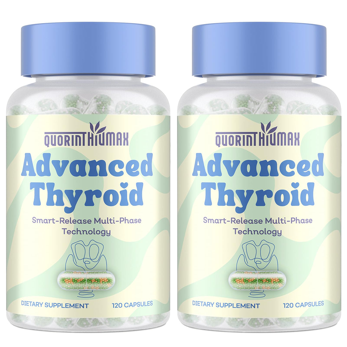 Quorinthiumax Thyroid Extracts 120 capsules front view