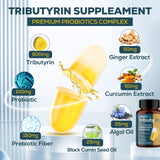 Quorinthiumax Tributyrin Prebiotic Supplement 800mg capsules in packaging