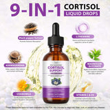 QZFICNJY Advanced Cortisol Support Drops bottle side view