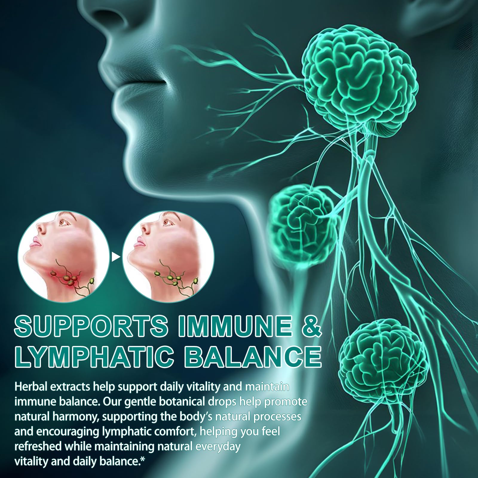 QZFICNJY Echinacea Lymphatic Drainage Capsules packaging details