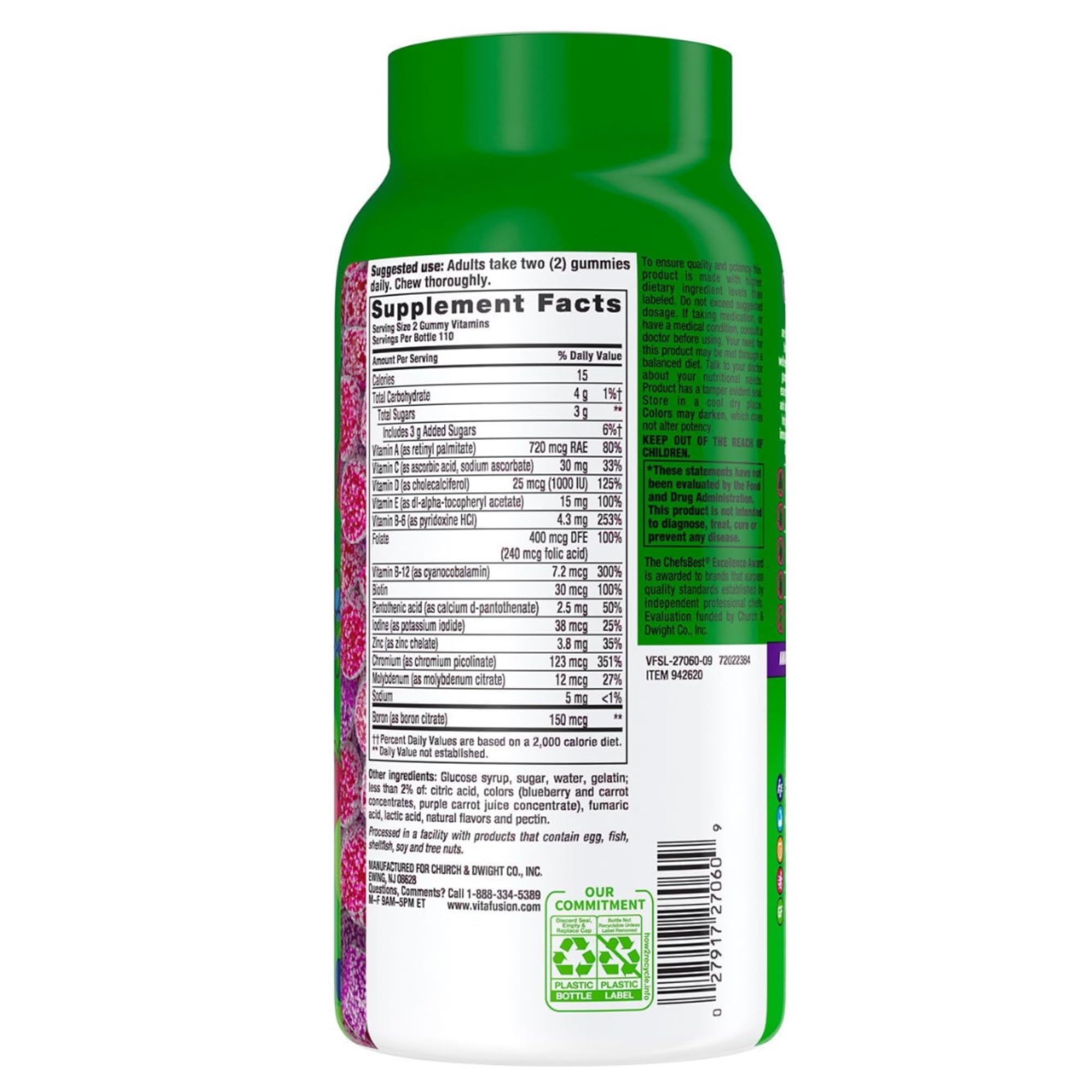 R&C Store Essentials Home Multivitamins bottle side view