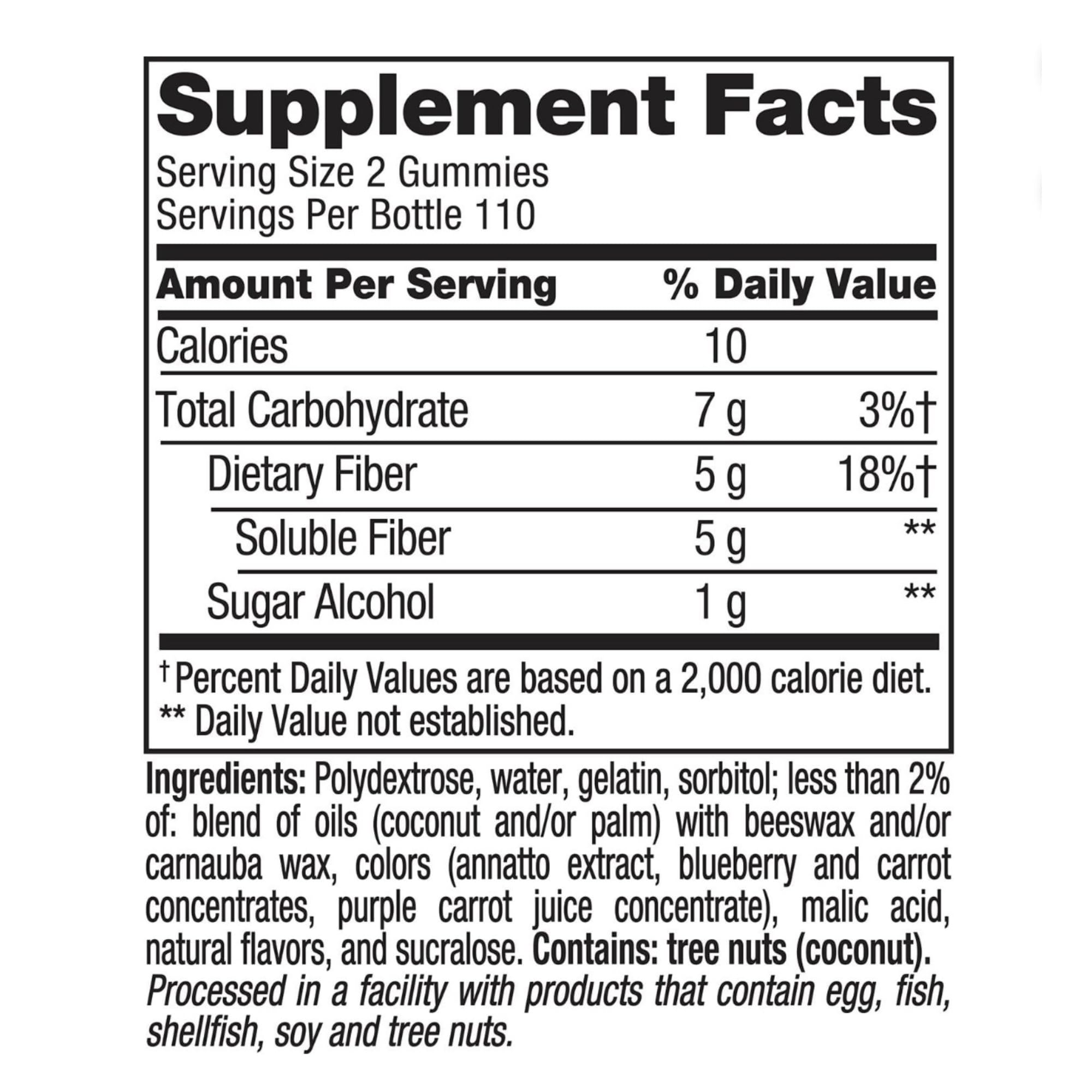 R&C Store Essentials Sugar Free Fiber Gummies side view showing gummy texture