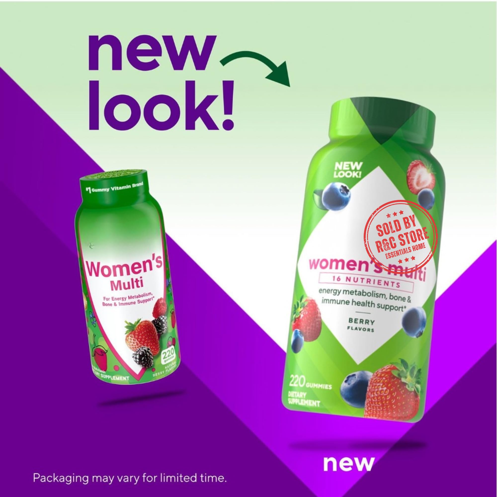 R&C Store Women's Multivitamin Gummies showing gummy texture