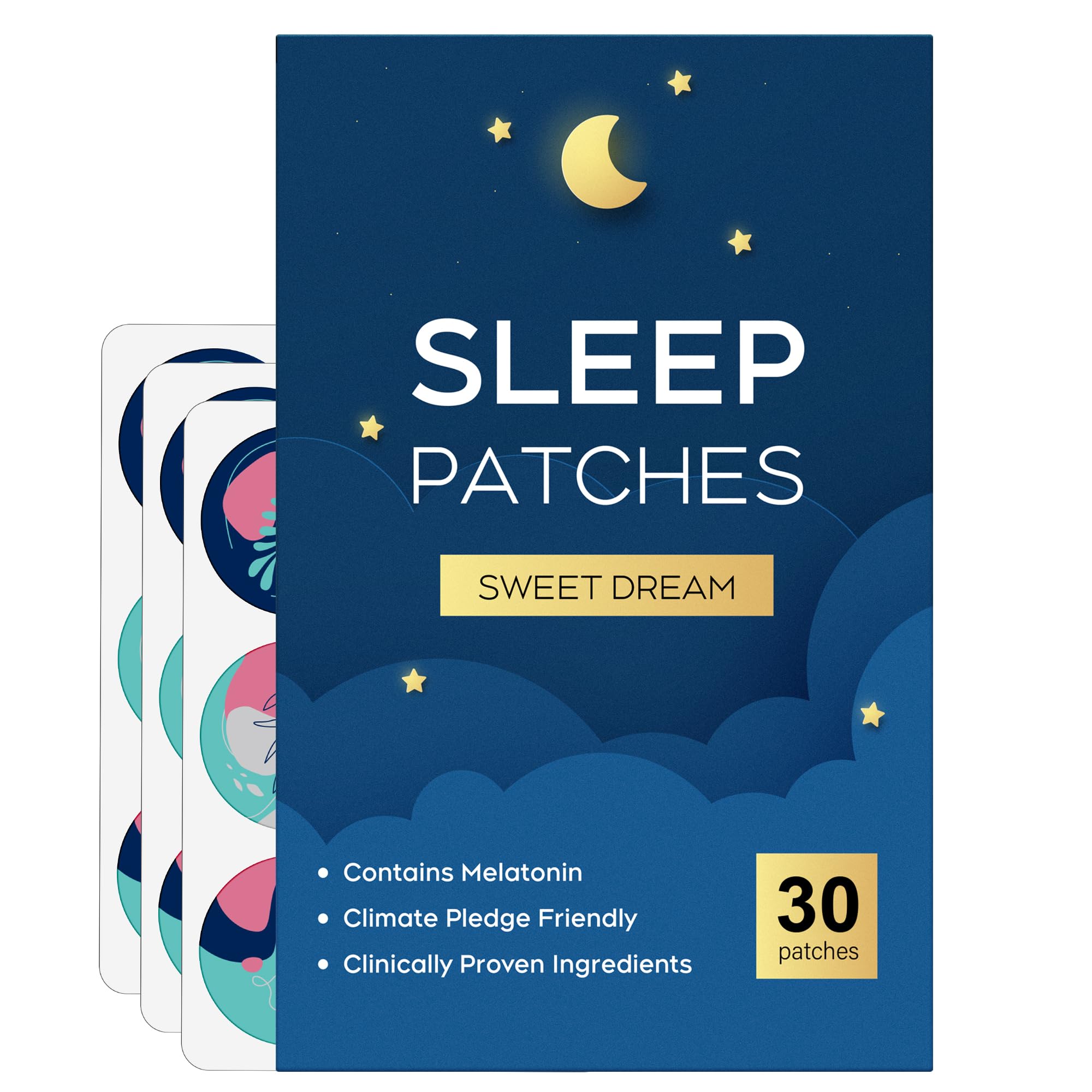 RAAYAM Sleep Patches 30 Pack Lavender front view