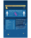 RAAYAM Sleep Patches back view with usage instructions