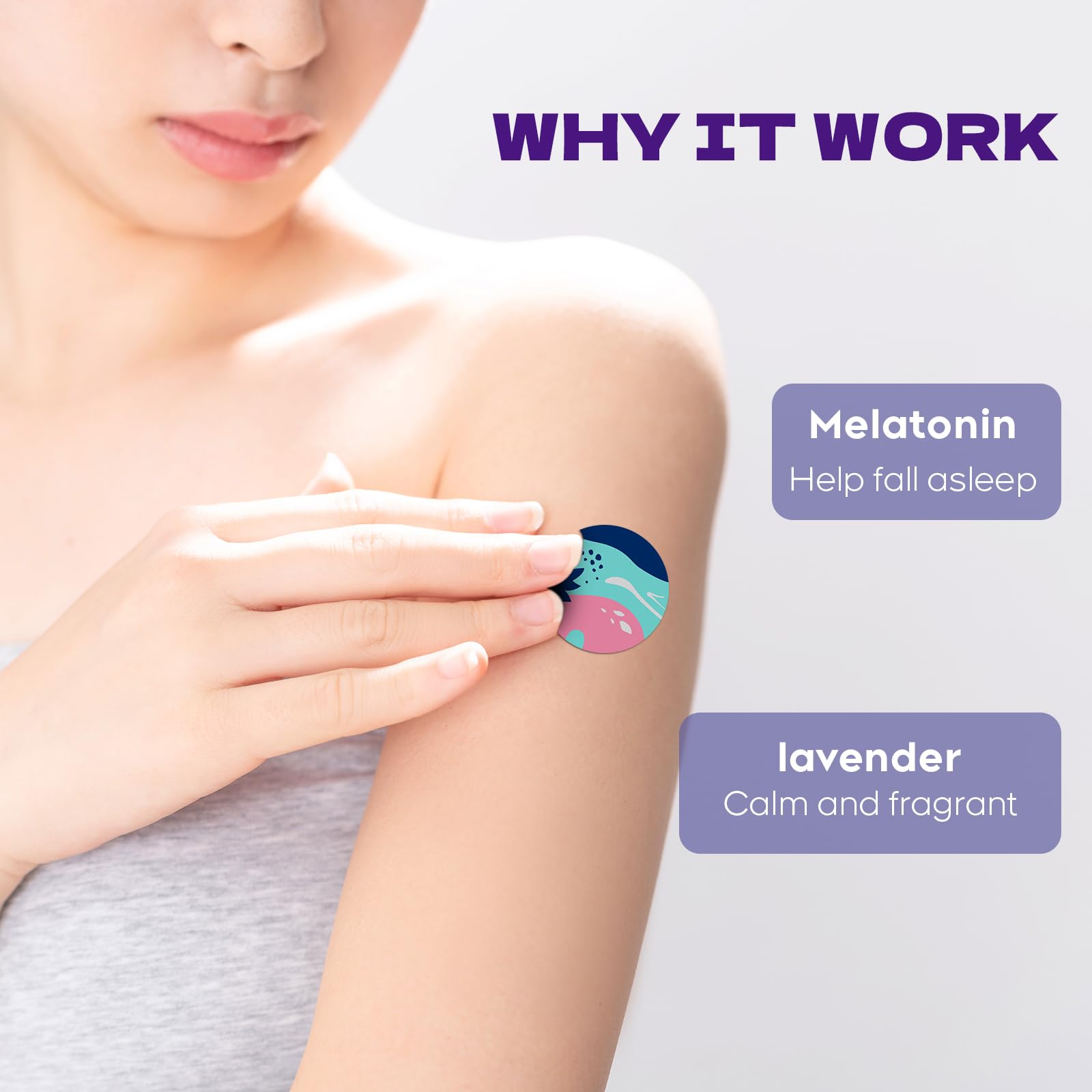 RAAYAM Sleep Patches in a clean, simple setting