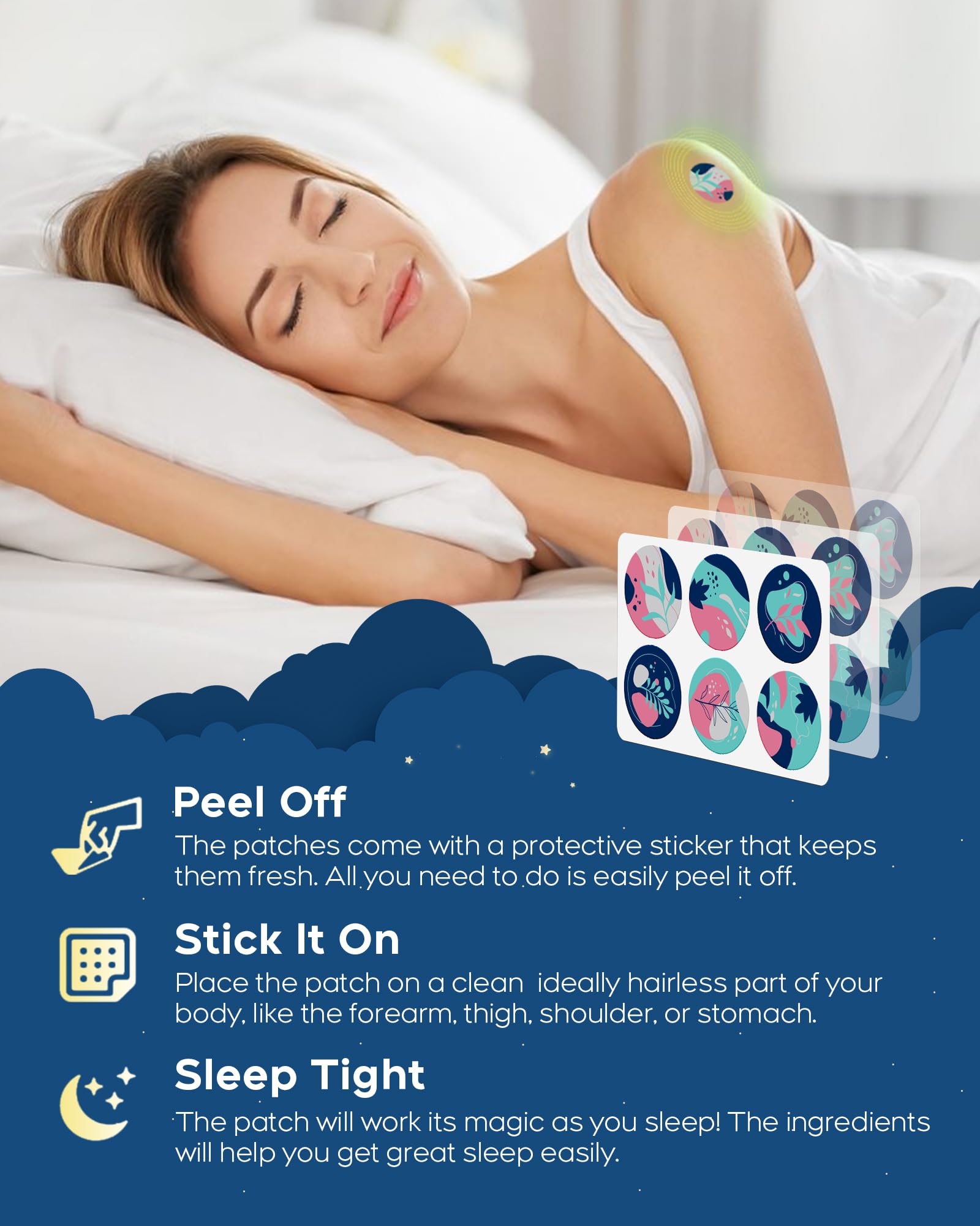 RAAYAM Sleep Patches packaging with lavender scent
