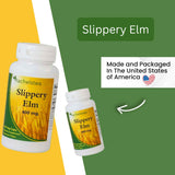 Rachelstea Slippery Elm Bark Capsules 400mg side view