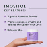 Rael B8 (Inositol) powder packaging with scoop