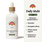 Rainbo 11:11 Mushroom Tincture bottle side view