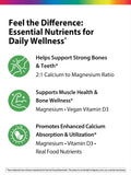 Rainbow Light Calcium and Magnesium Supplement 500mg tablet close-up