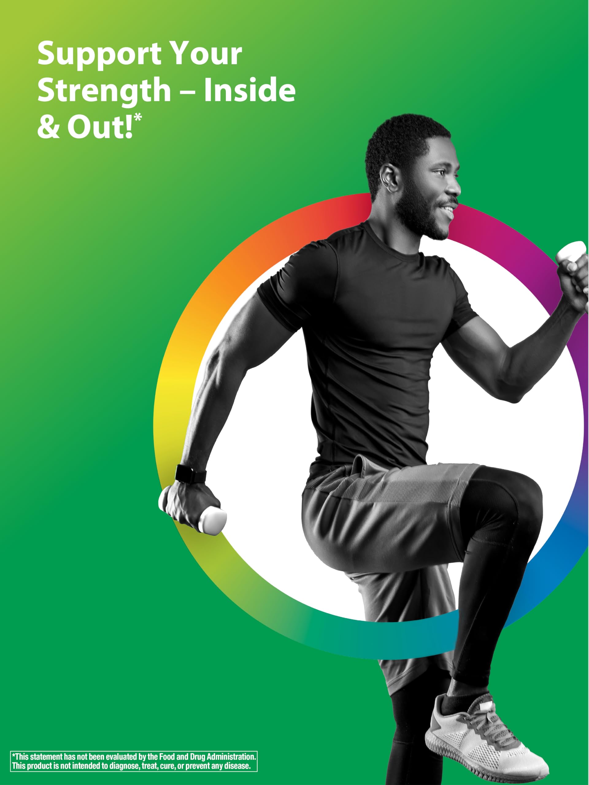Rainbow Light Calcium + Magnesium Supplement back view