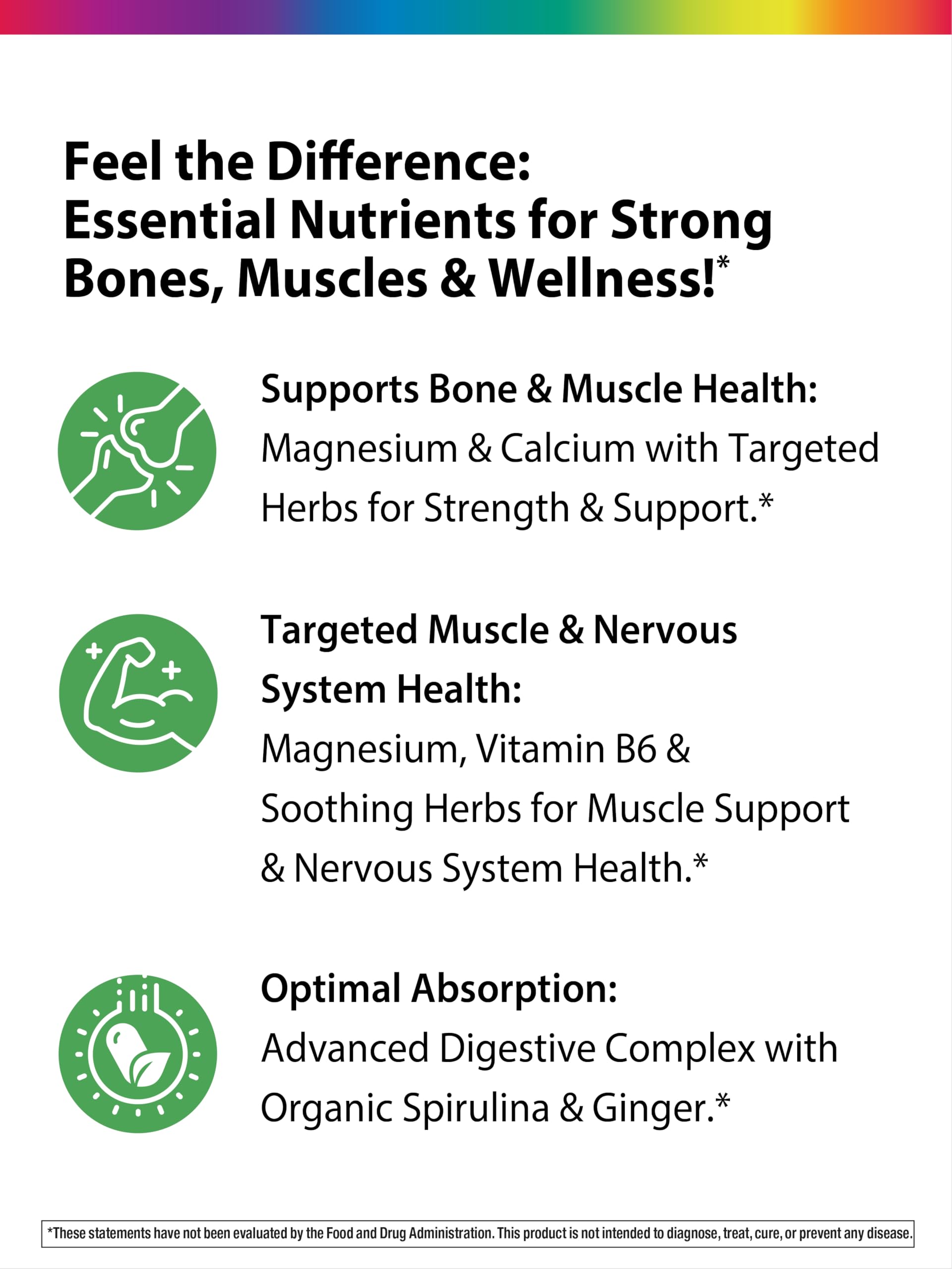 Rainbow Light Calcium + Magnesium Supplement packaging