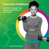 Rainbow Light Creatine + Multi Collagen Powder 385g side view