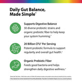 Rainbow Light Daily Probiotic + Prebiotic Powder mixed in a smoothie
