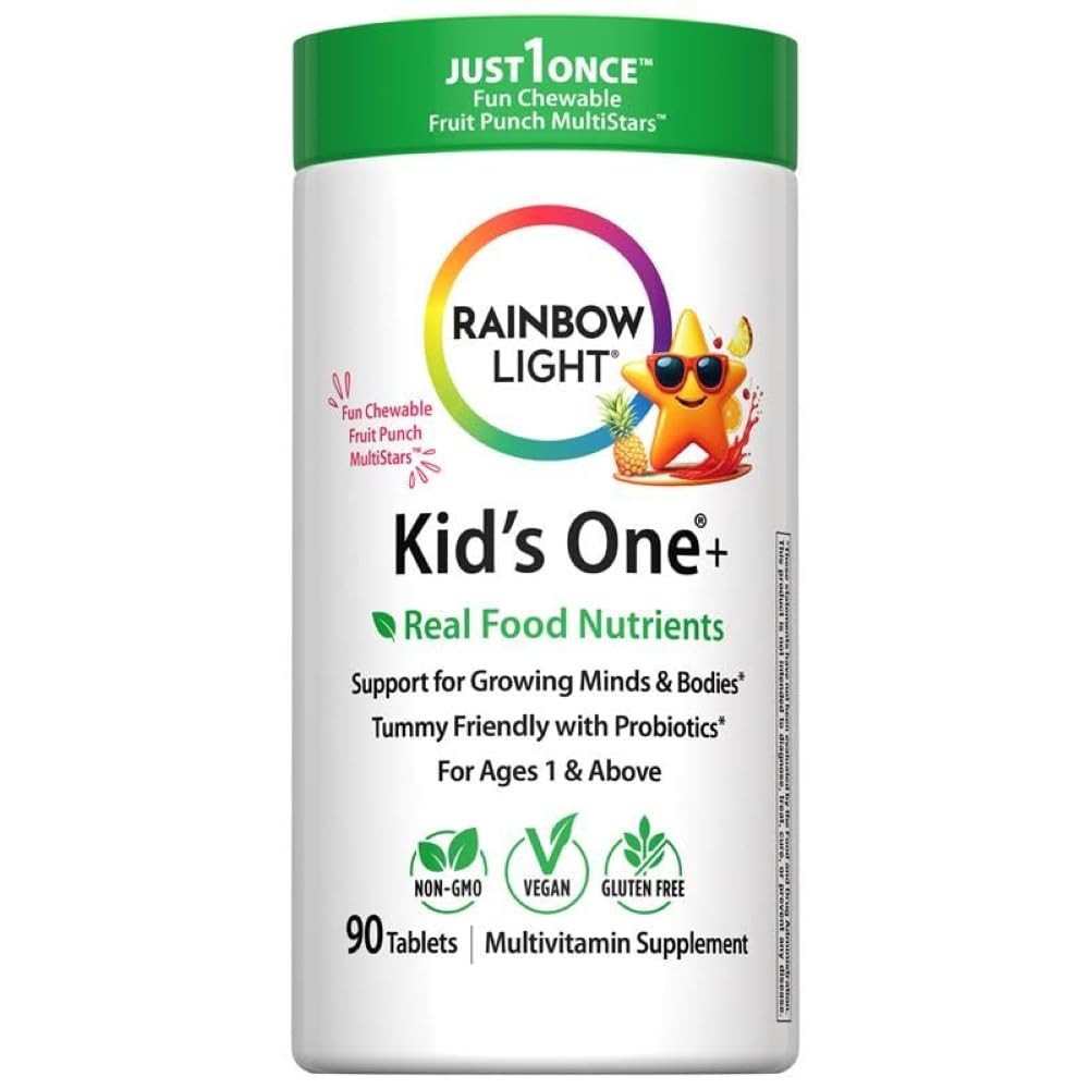 Rainbow Light Kid’s One Multivitamin chewable tablets front view