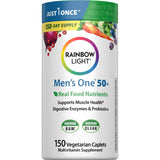 Rainbow Light Men’s One 50+ Multivitamin front view of packaging