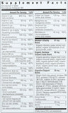 Rainbow Light Multivitamin 245g back view with ingredient list
