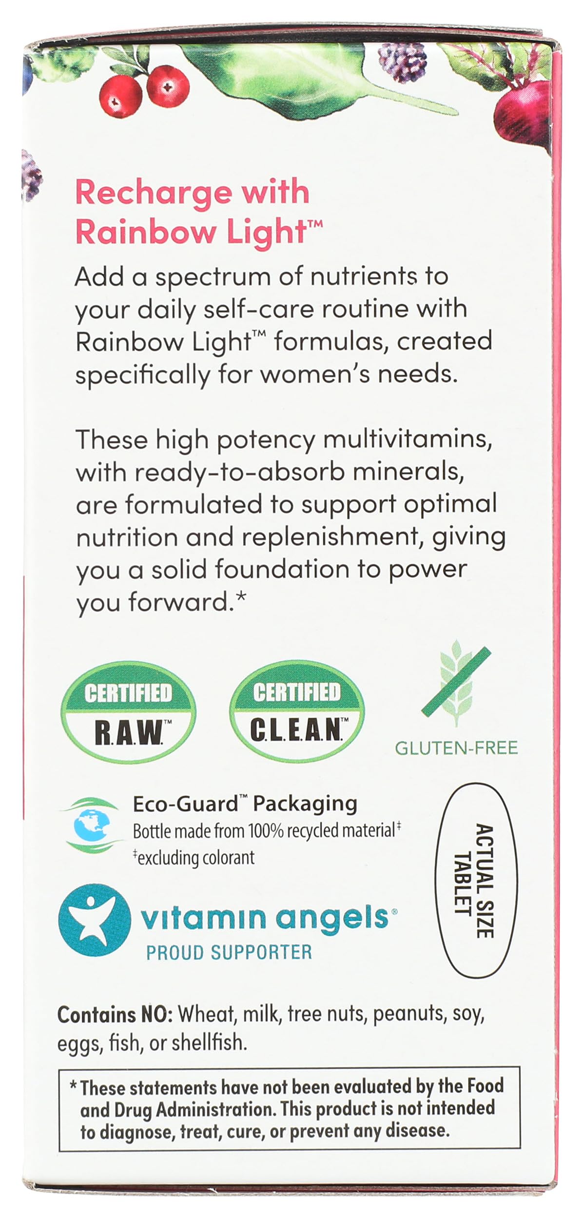 Rainbow Light Multivitamin 245g displayed with lifestyle products