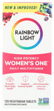 Rainbow Light Multivitamin 245g front view with organic superfoods