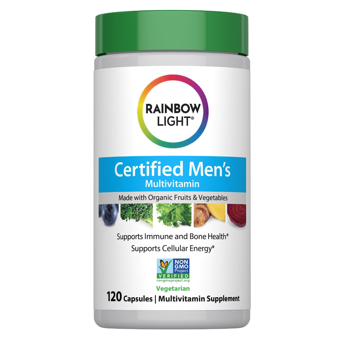 Rainbow Light Multivitamin for Men 120 Tablets front view