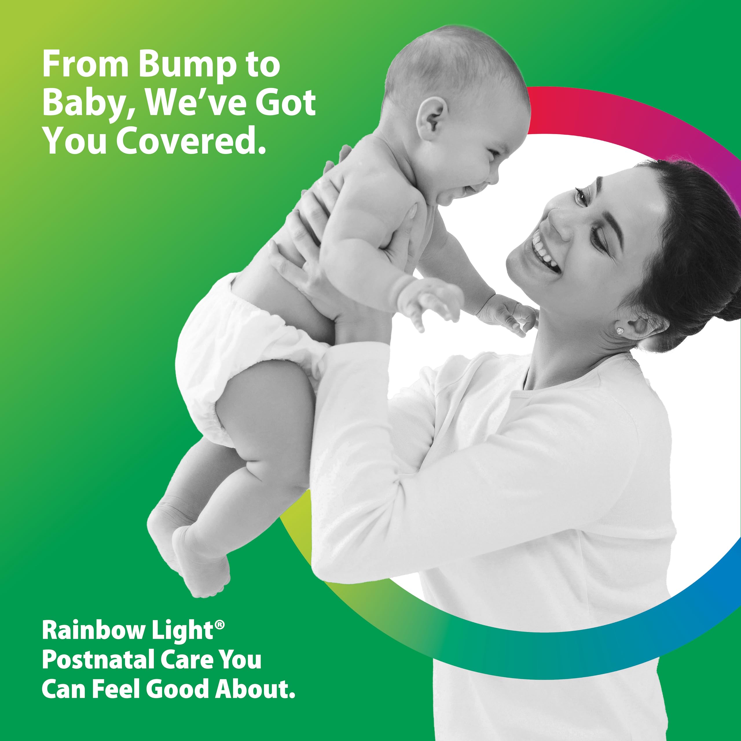 Rainbow Light Postnatal Multivitamin bottle with capsules