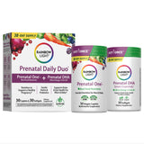 Rainbow Light Prenatal Daily Duo 30 Capsules and DHA 60 Softgels front view