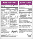 Rainbow Light Prenatal Daily Duo packaging with nutritional information