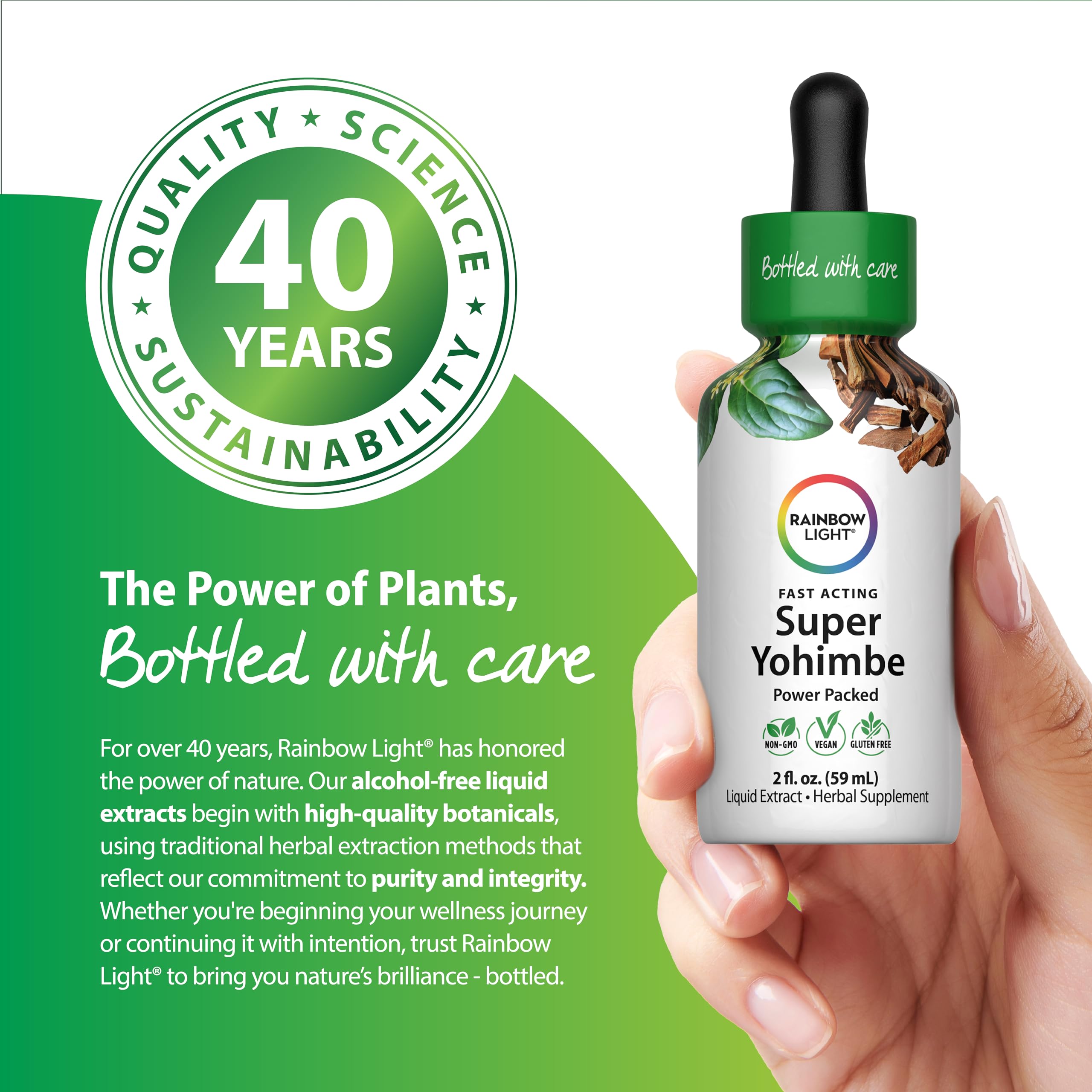 Rainbow Light Super Yohimbe Liquid Extract back view