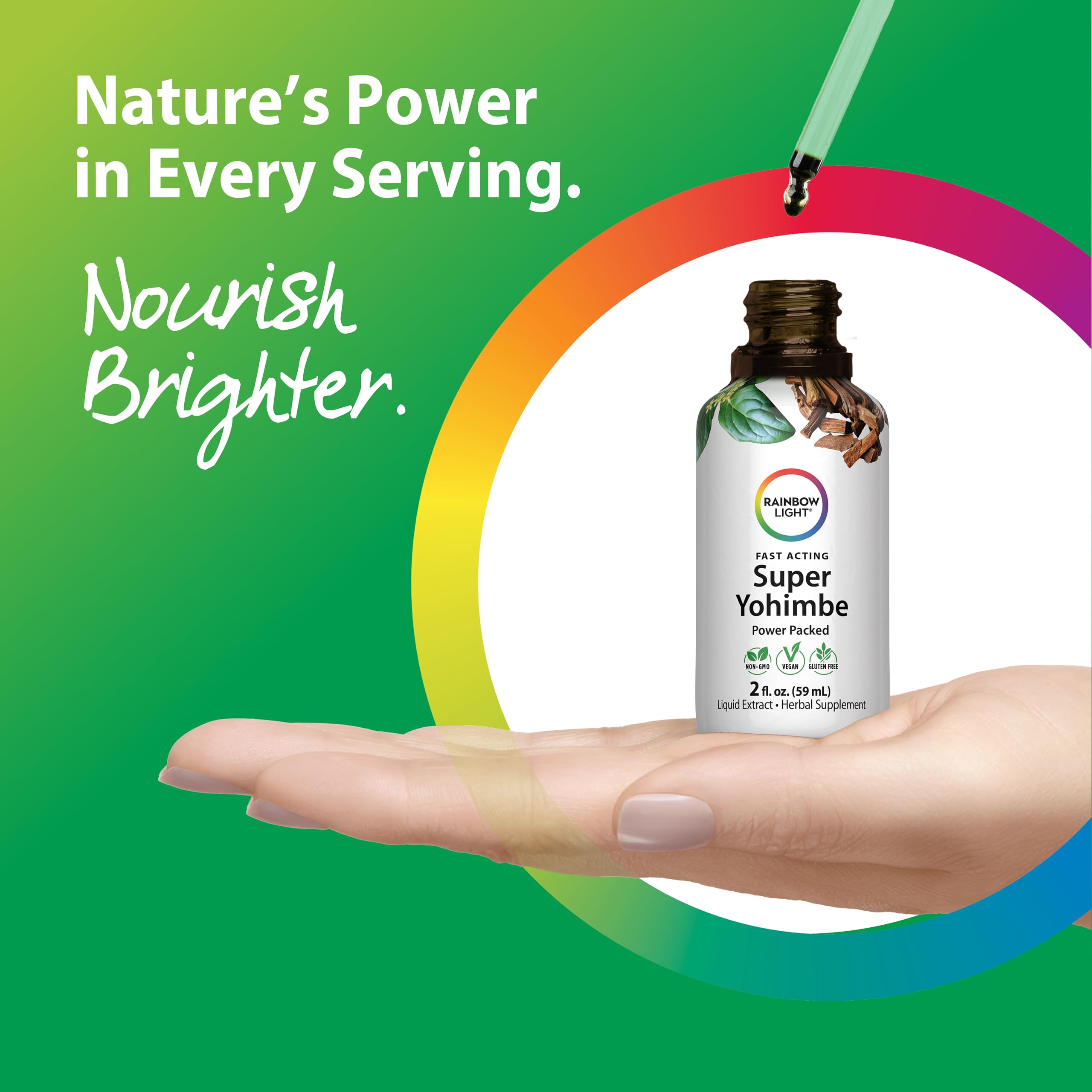 Rainbow Light Super Yohimbe Liquid Extract packaging details